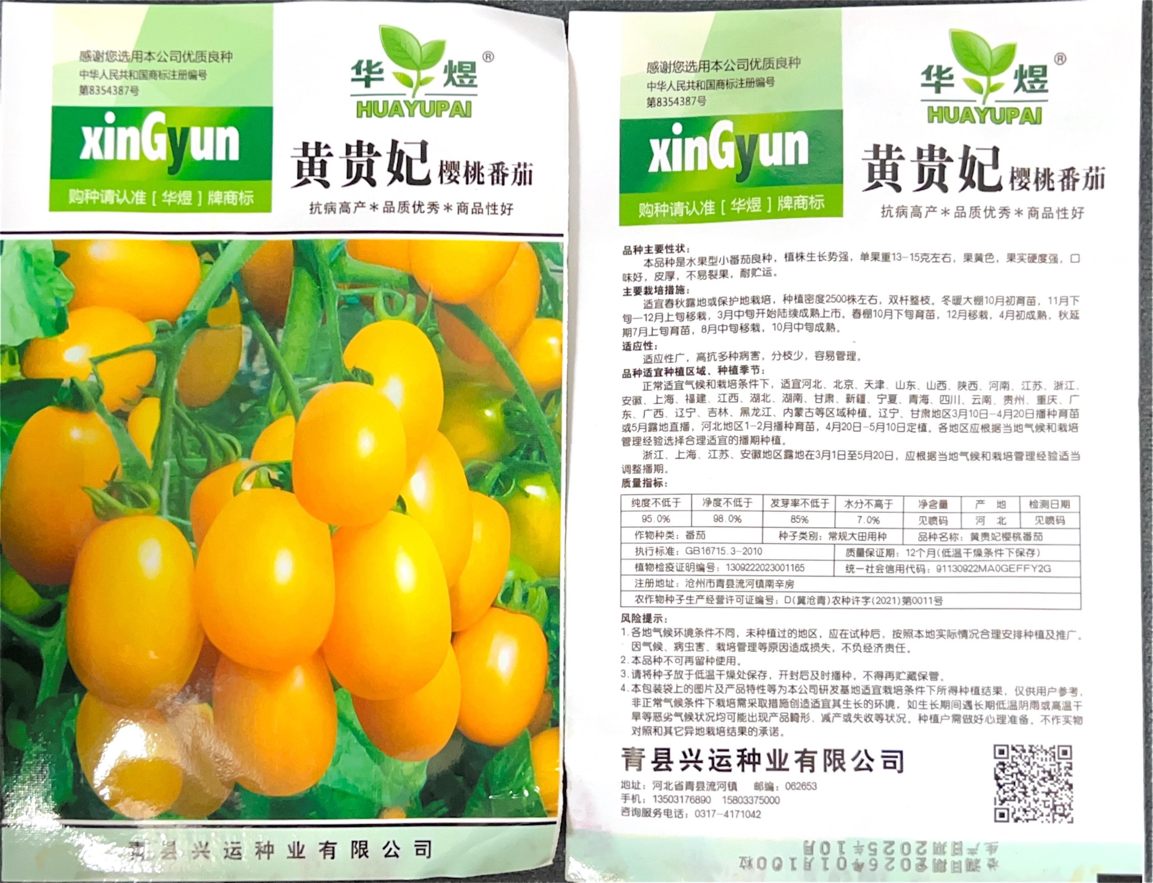 黄贵妃櫻桃番茄 Tomato Seeds