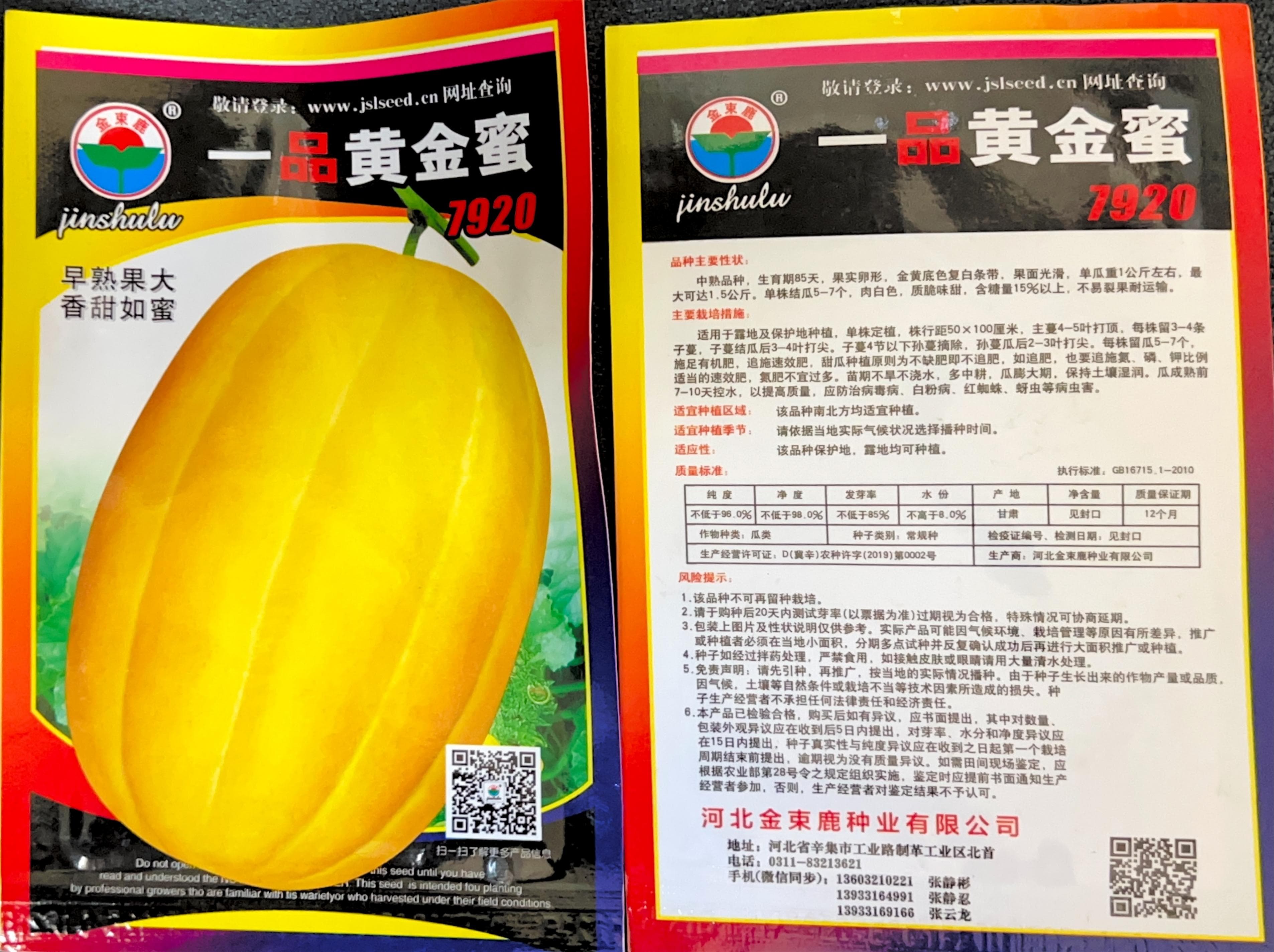 Golden Honey Melon 7920 Seeds